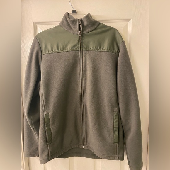 Banana Republic Other - Men’s size L zip-up jacket 100% Polyester. Very Soft. Exterior/Interior pockets.
